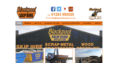 Desktop Screenshot of blackpool-skiphire.co.uk